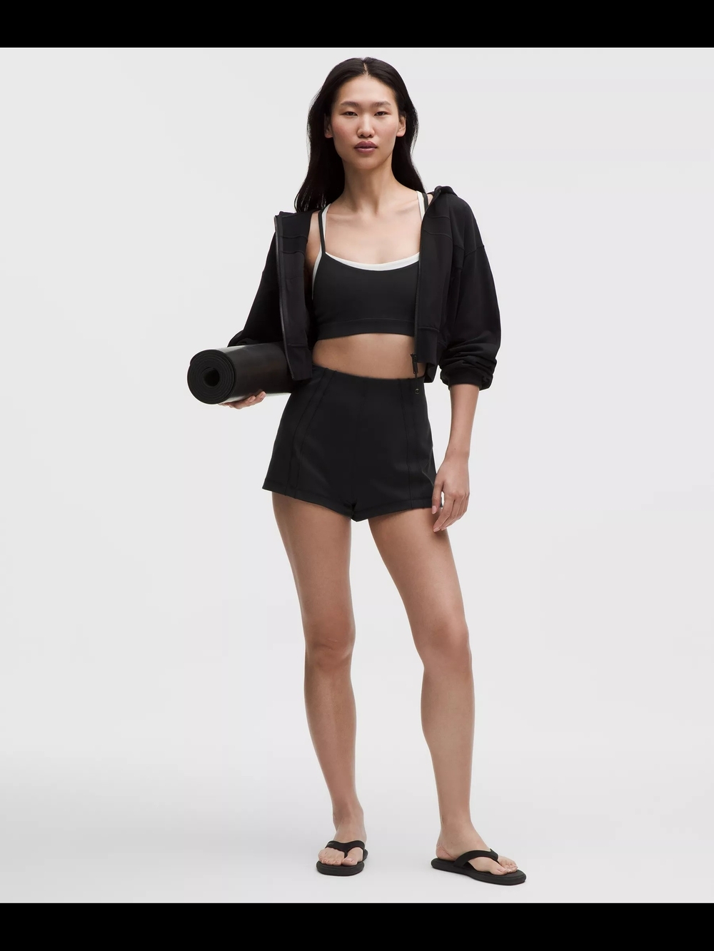 NWT Lululemon Black Define Micro Short Luon sz SM